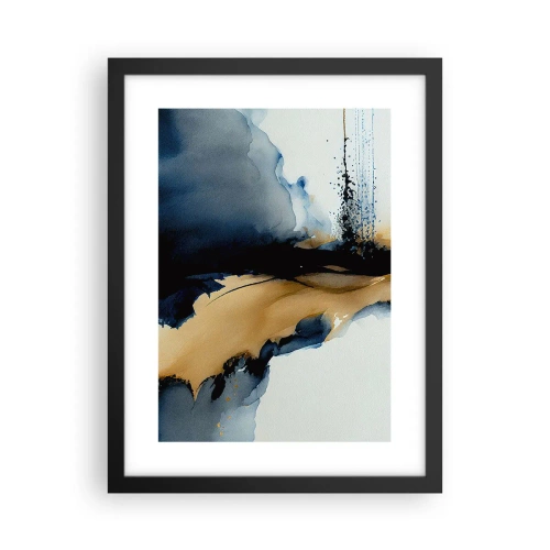 Affisch i svart ram - Bakom ridån - 30x40 cm