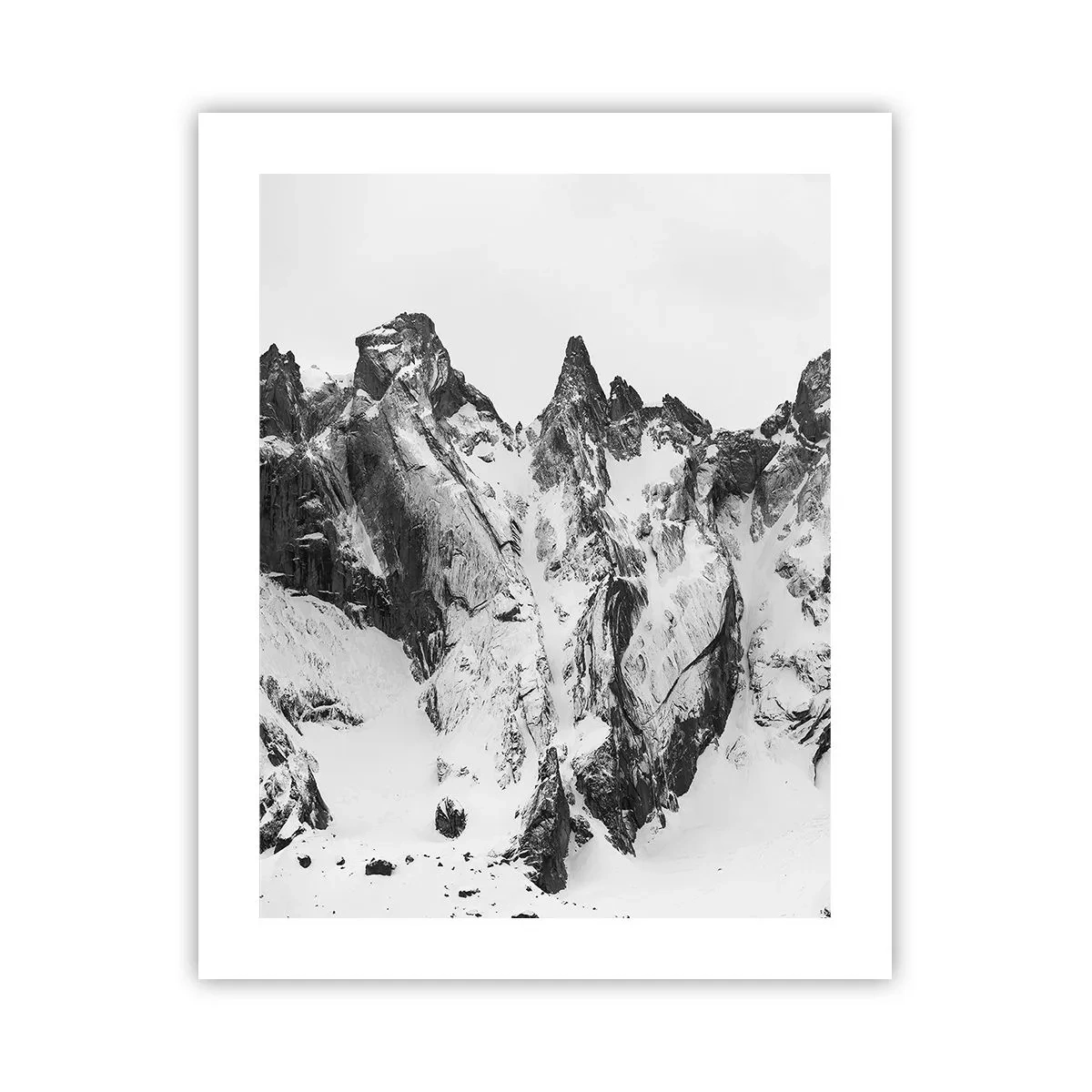 Affisch - Granitfarlig bergsrygg - 40x50 cm