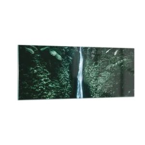 Glastavla - Bild på glas - Tropisk spa - 100x40 cm
