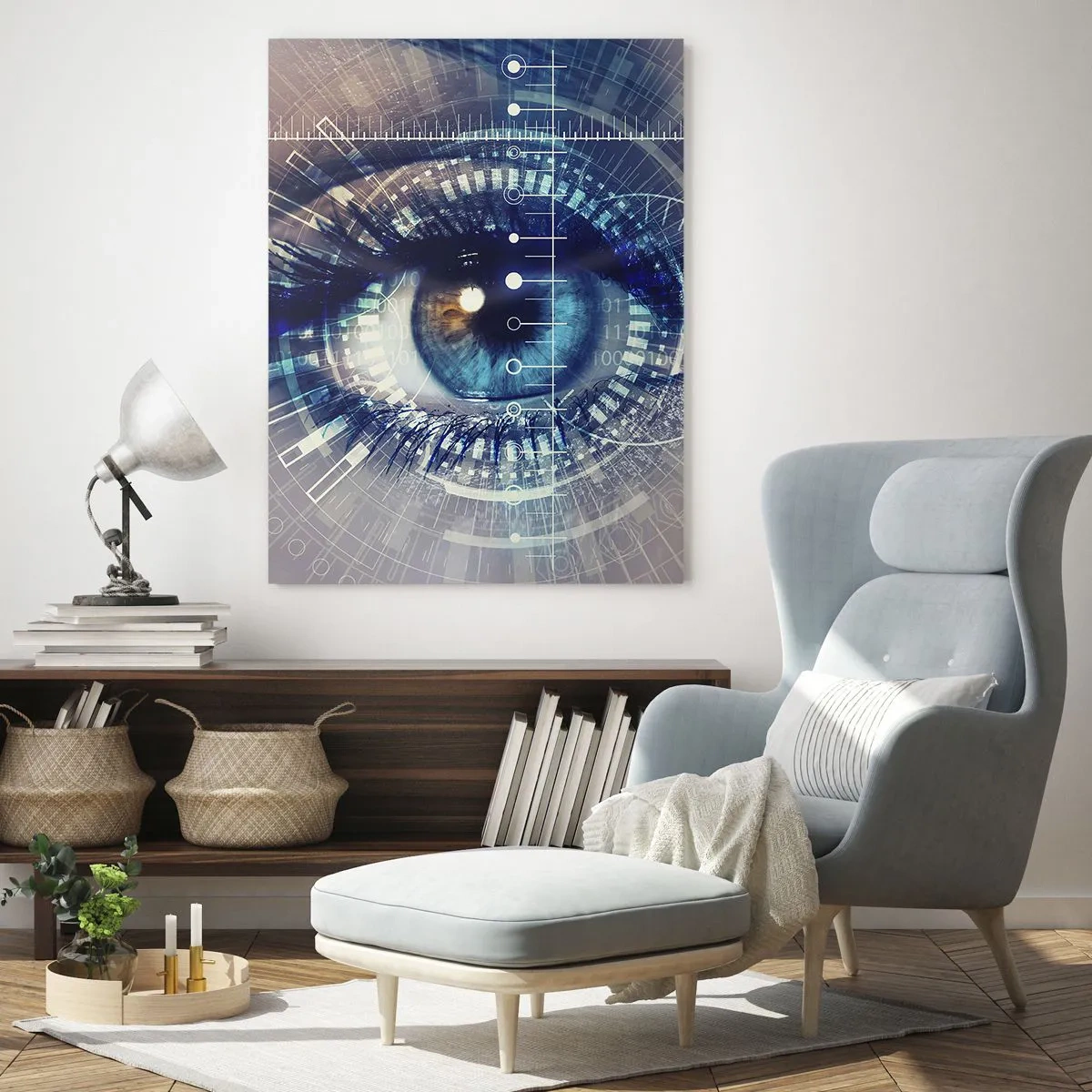 Glastavla - Bild på glas - Du tror att du känner mig - 50x70 cm