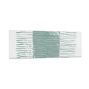 Glastavla - Bild på glas - Marin abstraktion - 90x30 cm