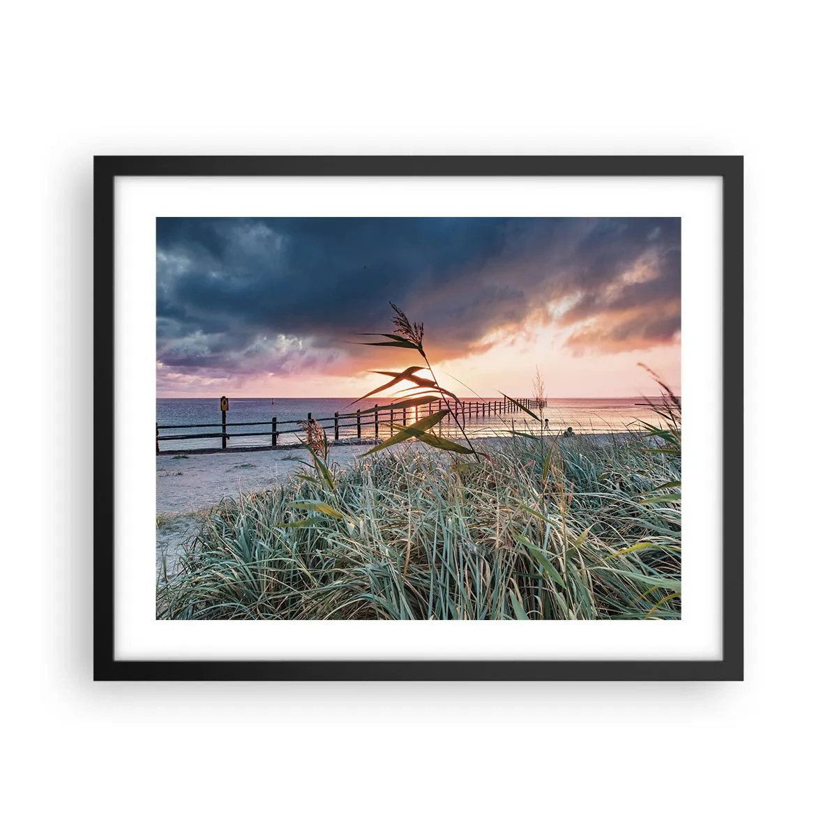 Affisch i svart ram - Försvinner inte med vinden - 50x40 cm