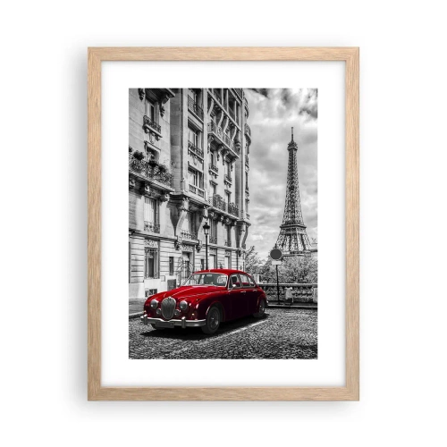 Affisch i ram av ljusek - Rovdjuret i staden - 30x40 cm