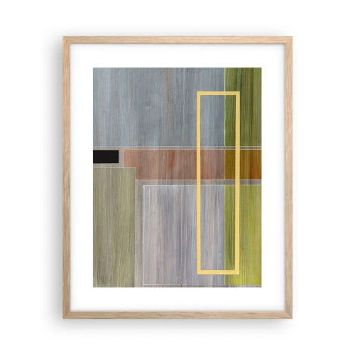Affisch i ram av ljusek - Rakt och lugnt - 40x50 cm