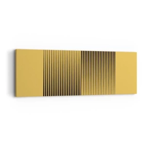 Canvastavla - Bild på duk - Motsatsernas kvadrat - 90x30 cm