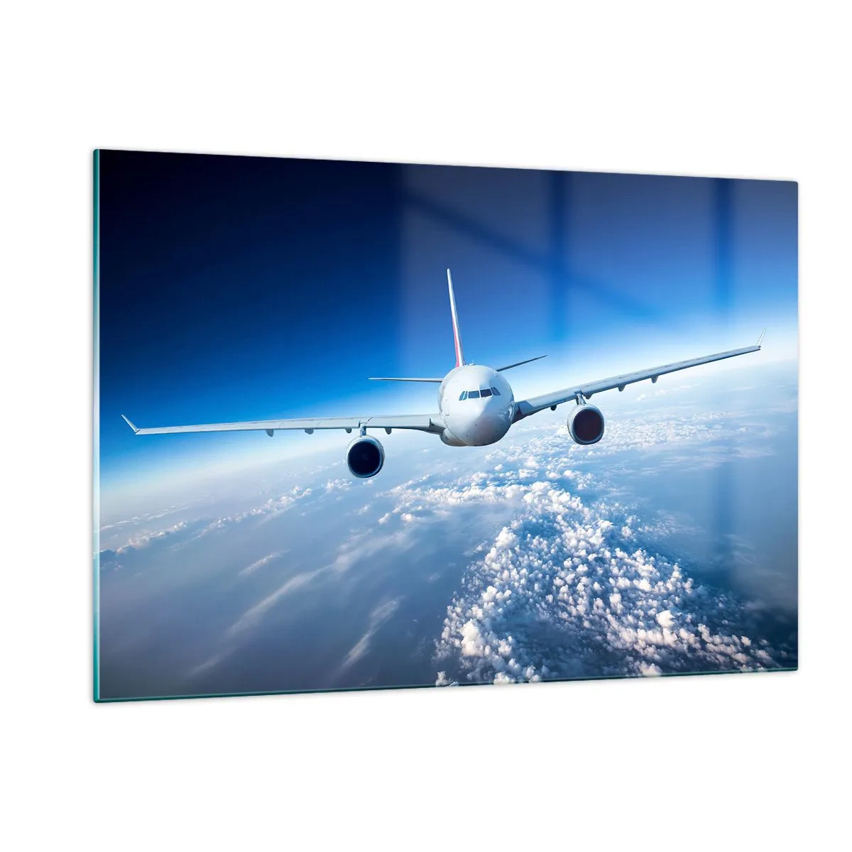 Glastavla - Bild på glas - Jag flyger för jag vill - 120x80 cm