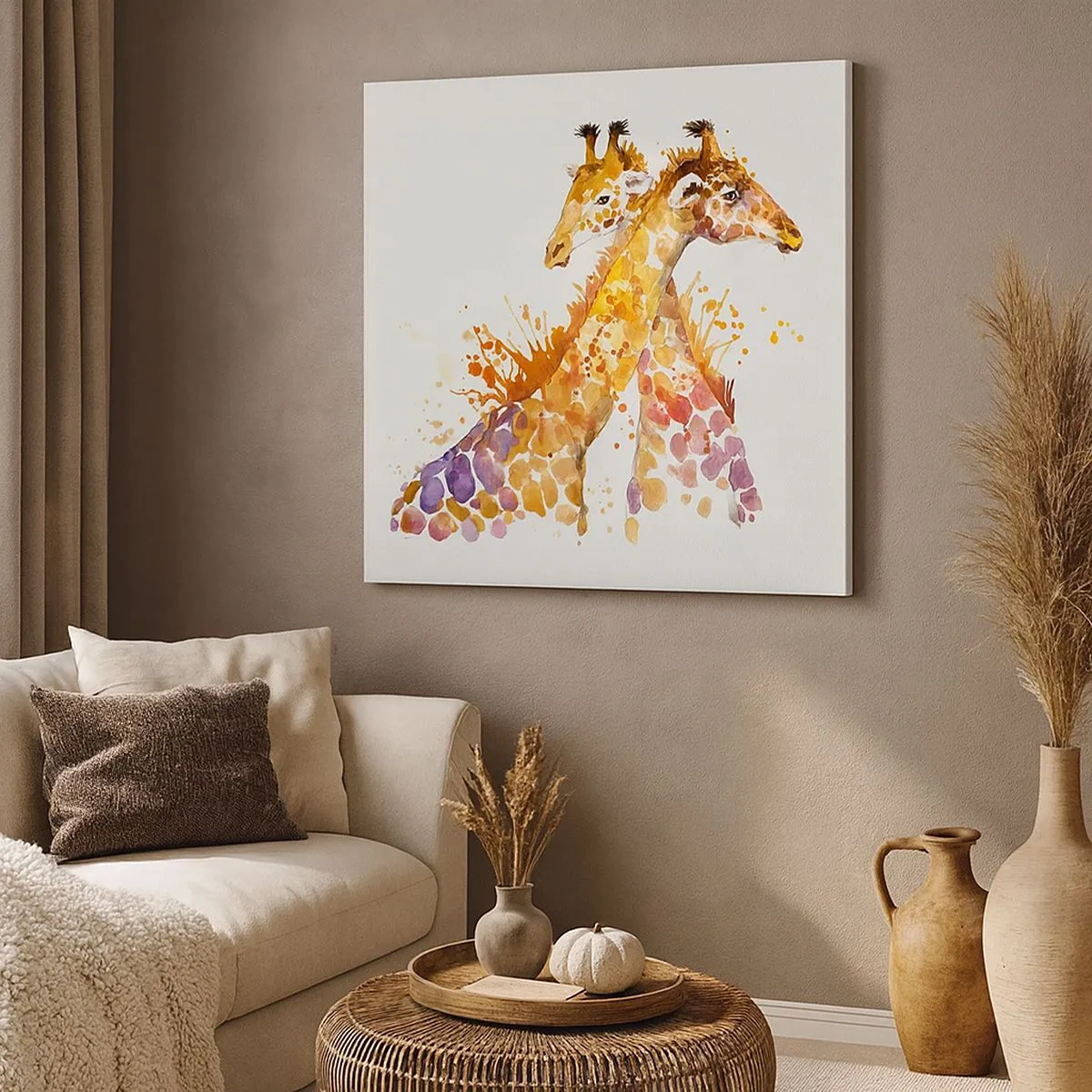 Canvastavla - Bild på duk - Är det vänskap eller kärlek? - 30x30 cm