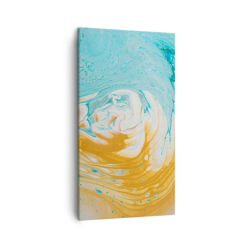 Canvastavla - Bild på duk - Pastellfärgad virvel - 45x80 cm