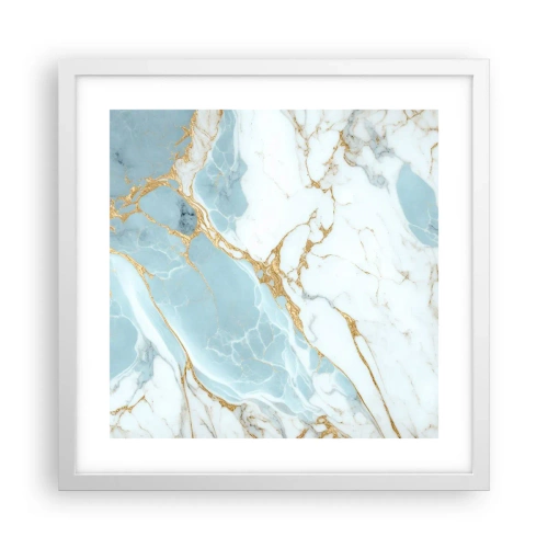 Affisch i vit ram - Stenrikedom - 40x40 cm