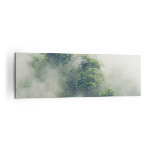 Canvastavla - Bild på duk - Insvept i dimma - 160x50 cm