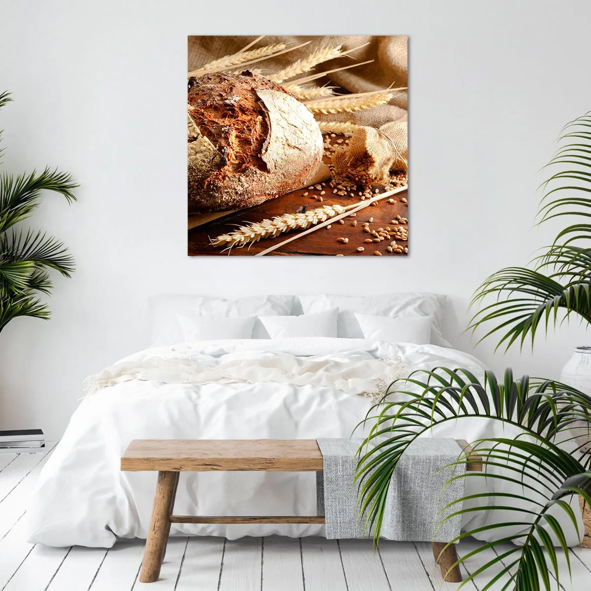 Canvastavla - Bild på duk - Aptitlig, doftande, knaprig - 50x50 cm