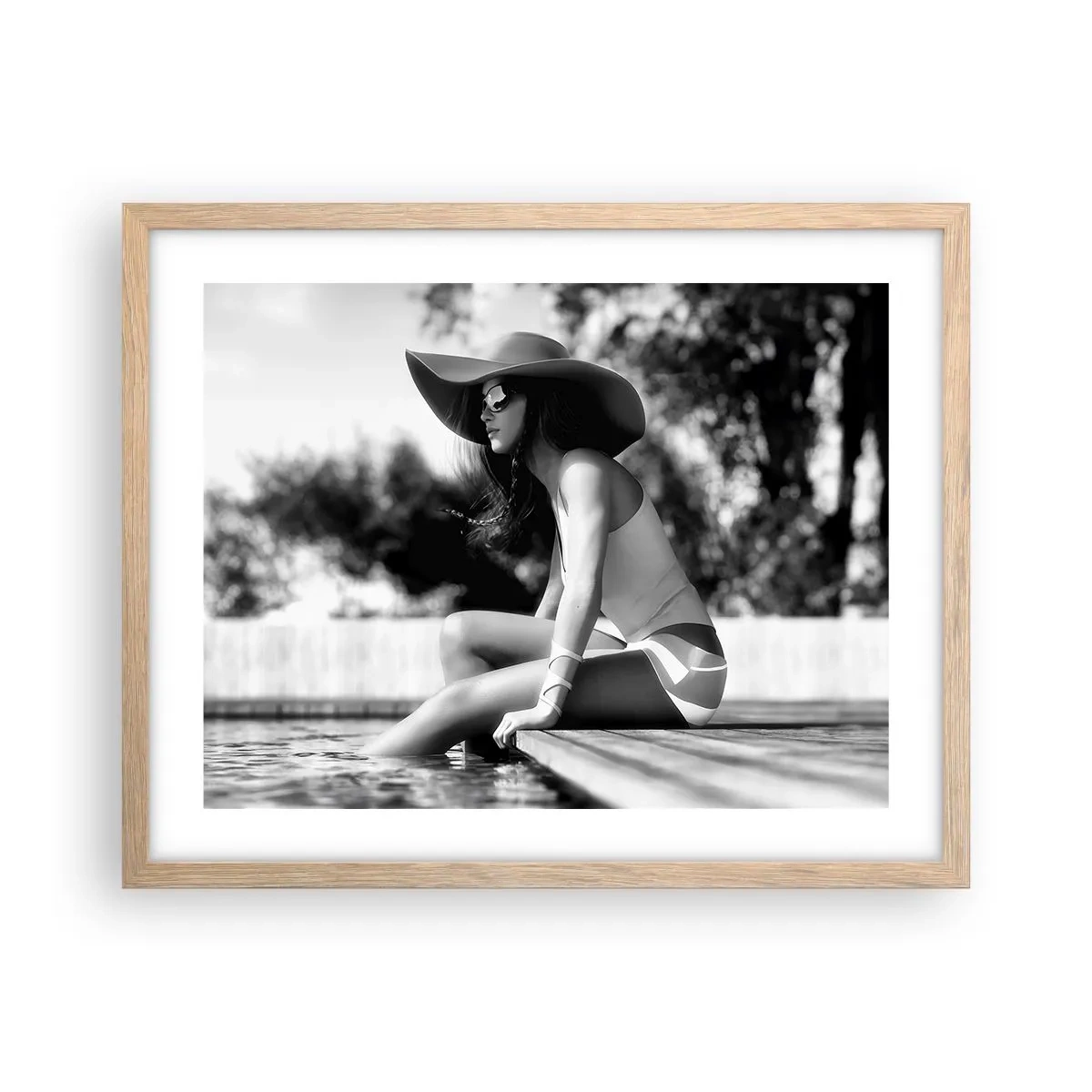 Affisch i ram av ljusek - En sommardröm - 50x40 cm