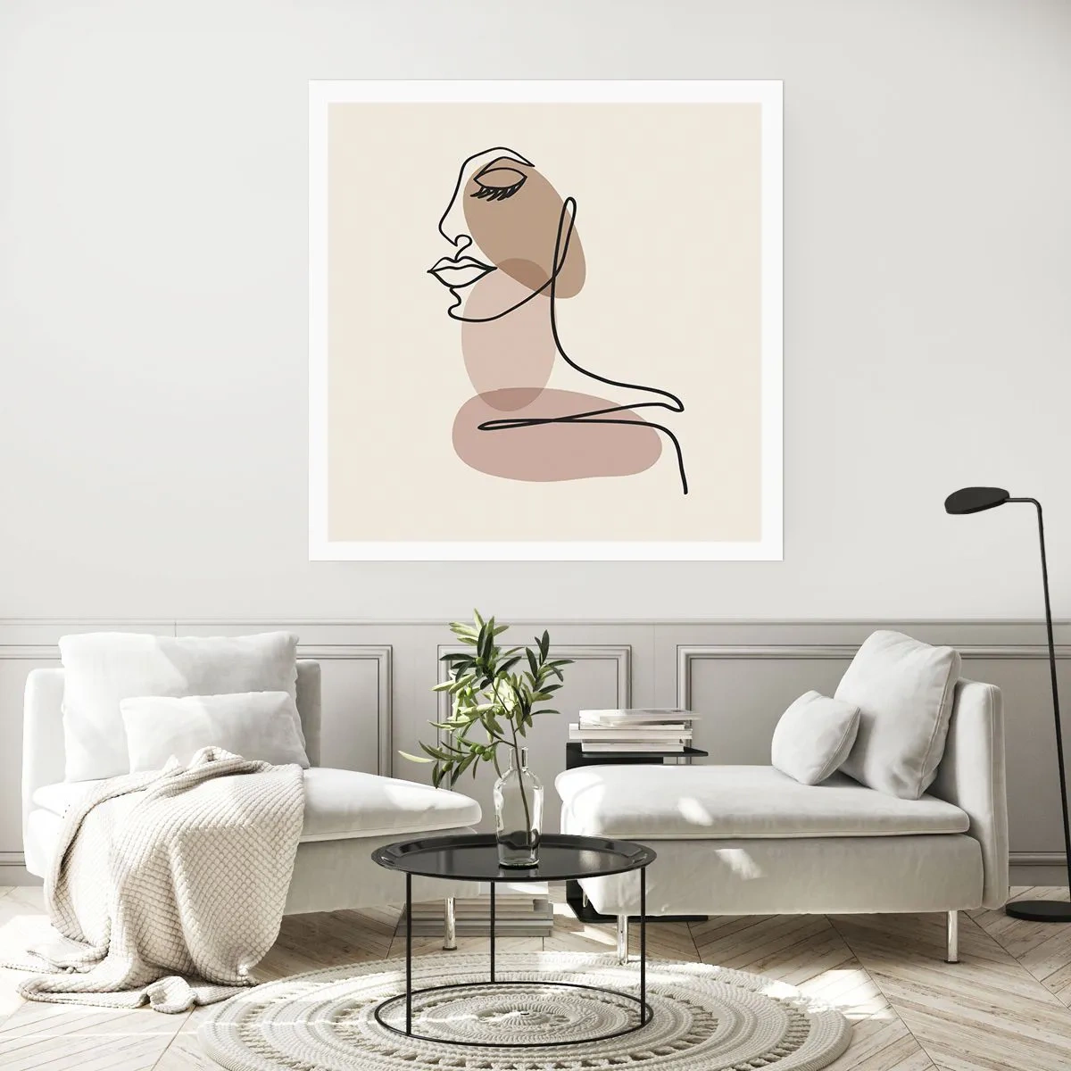 Affisch - Lyssnar på sig själv - 40x40 cm