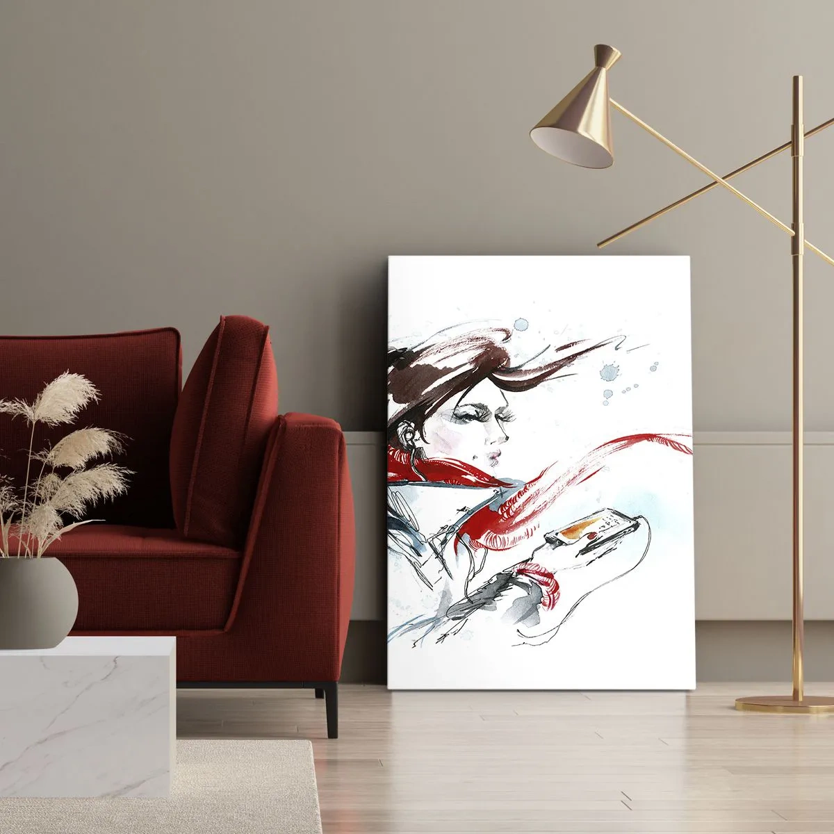 Canvastavla - Bild på duk - Spel inuti mig - 55x100 cm