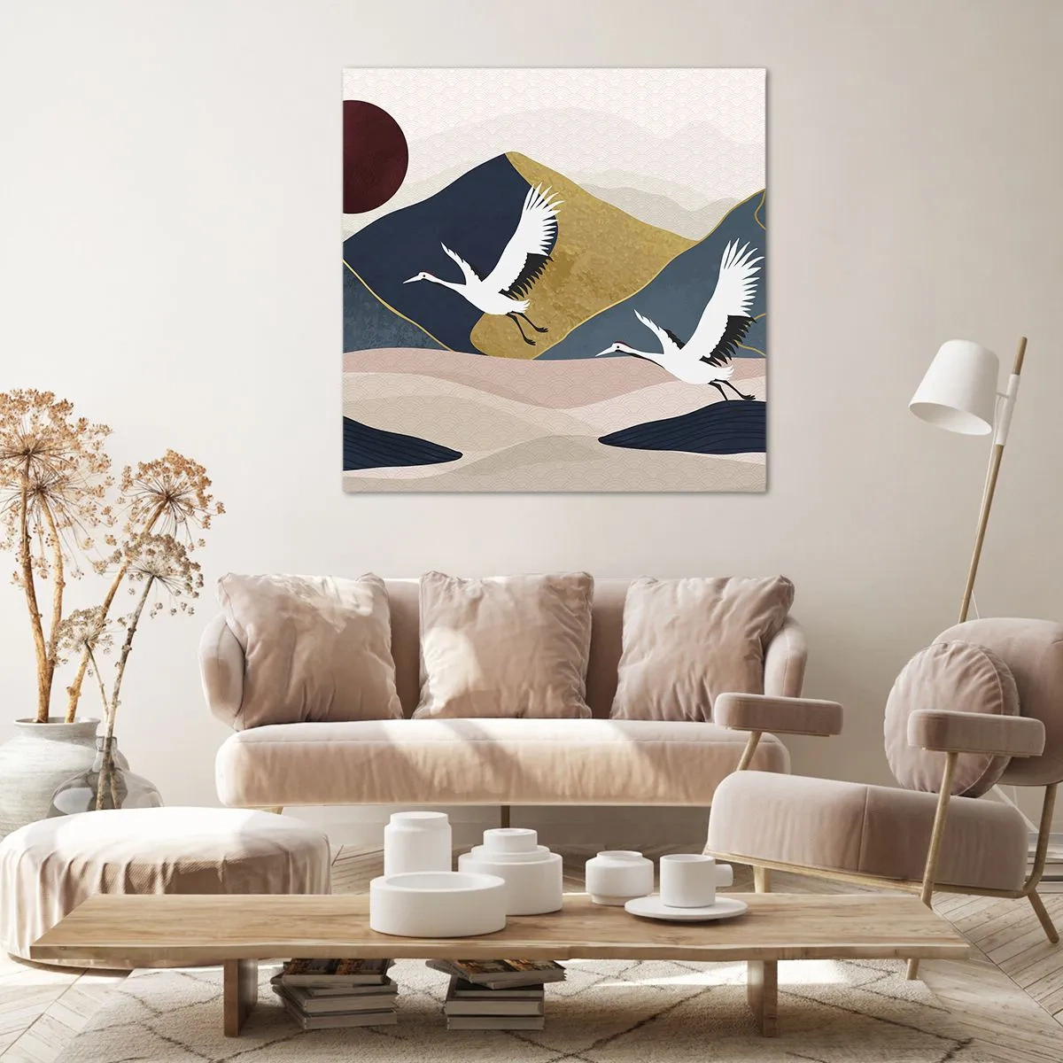 Canvastavla - Bild på duk - Nästa dag FLUGIT iväg - 50x50 cm