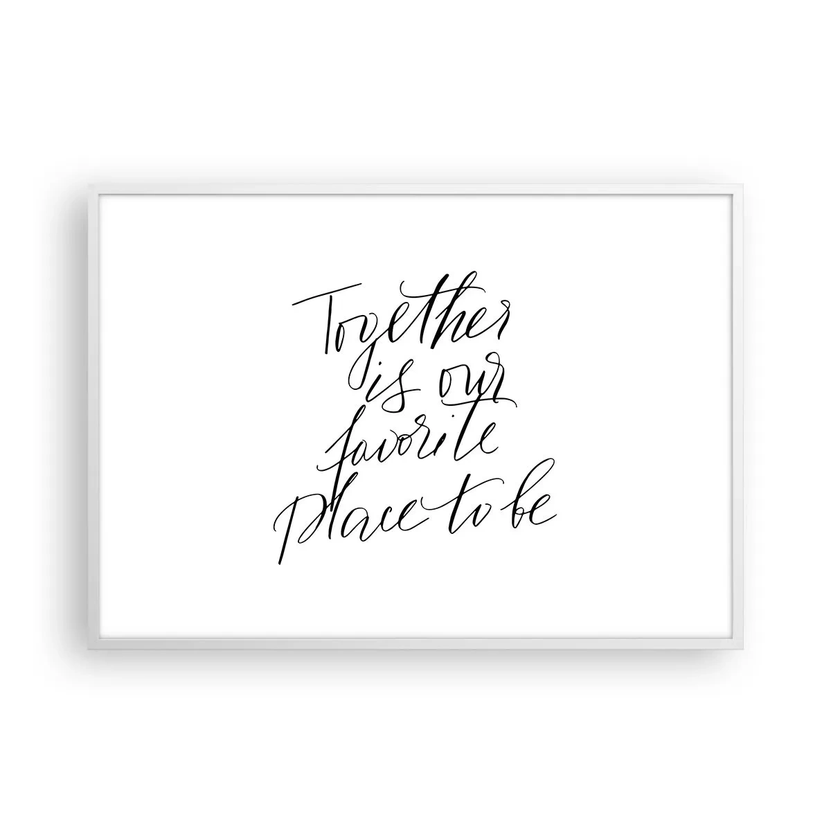 Affisch i vit ram - Känner du också det? - 100x70 cm