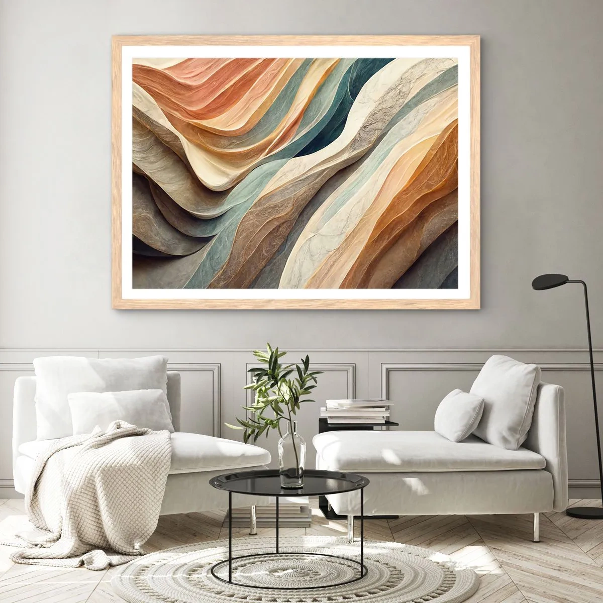 Affisch i ram av ljusek - Ögonblick före förändring - 100x70 cm