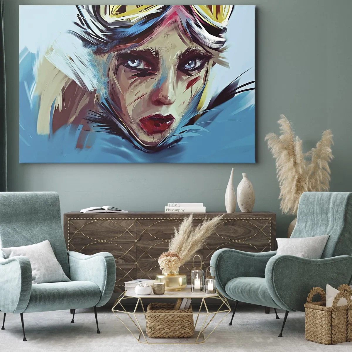 Canvastavla - Bild på duk - Vägkämpe - 70x50 cm