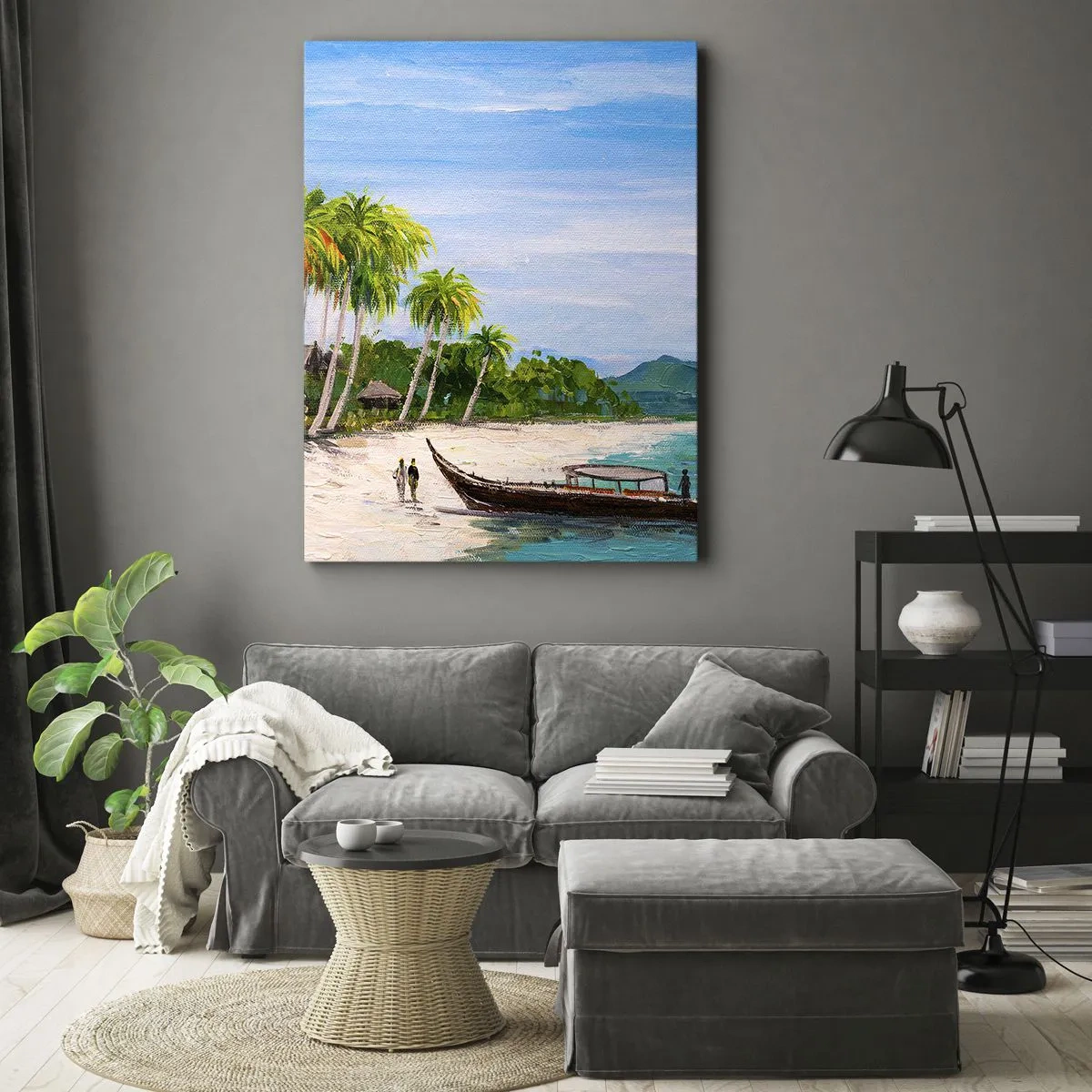 Canvastavla - Bild på duk - En exotisk dröm - 80x120 cm