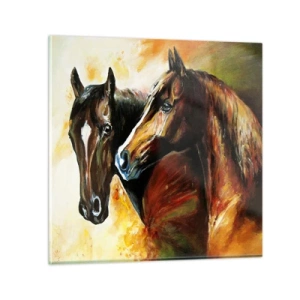 Glastavla - Bild på glas - Dubbelt så mycket charm - 30x30 cm