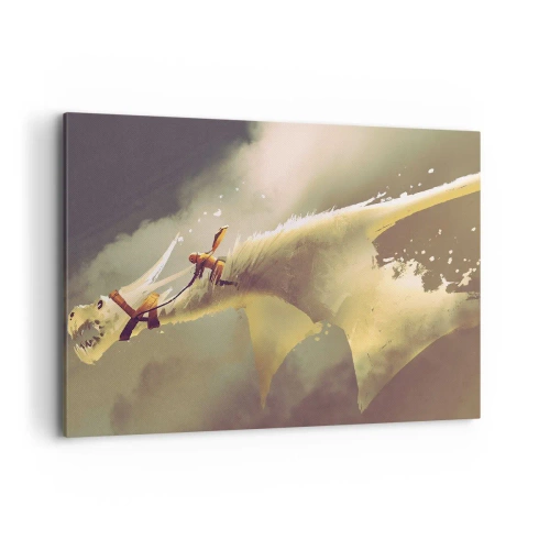 Canvastavla - Bild på duk - Rädda världen - 100x70 cm