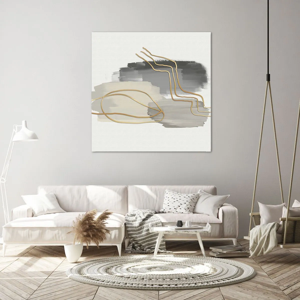 Canvastavla - Bild på duk - Varaktighet och rörelse - 60x60 cm