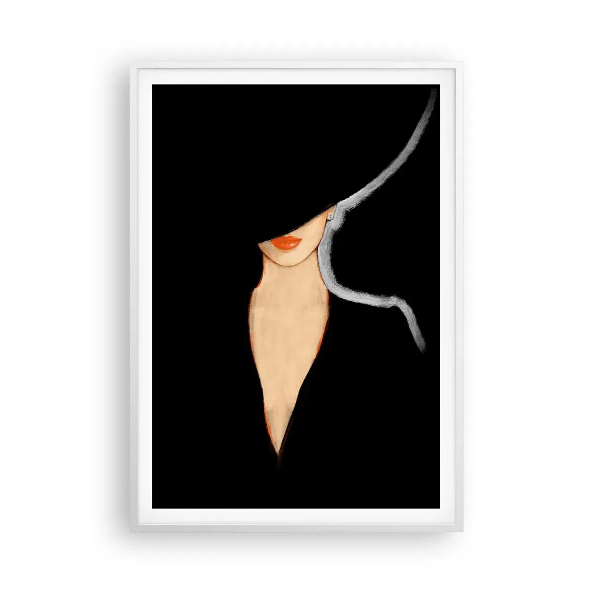 Affisch i vit ram - Elegans och stil - 70x100 cm