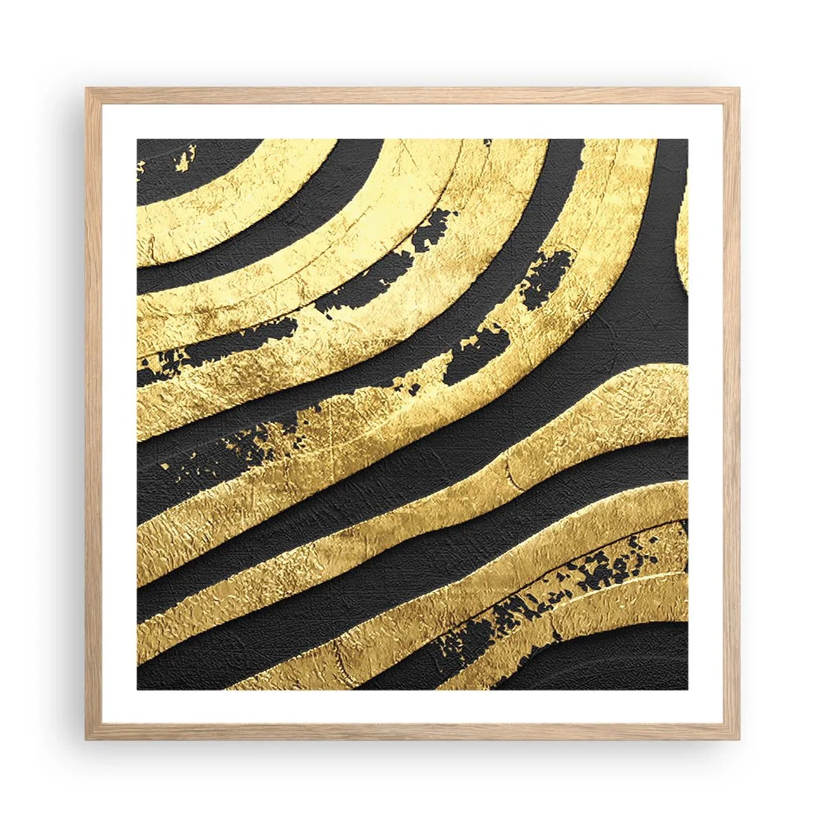 Affisch i ram av ljusek - Allt flyter - 60x60 cm