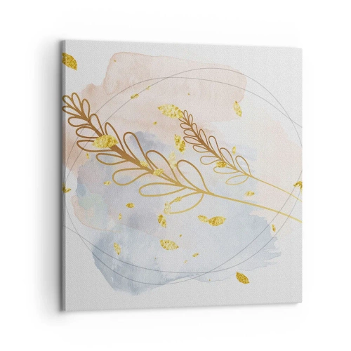 Canvastavla - Bild på duk - En gyllene explosion - 60x60 cm