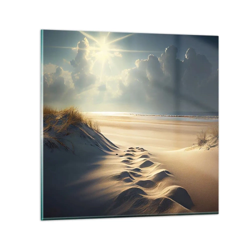 Glastavla - Bild på glas - Lugnande landskap - 30x30 cm