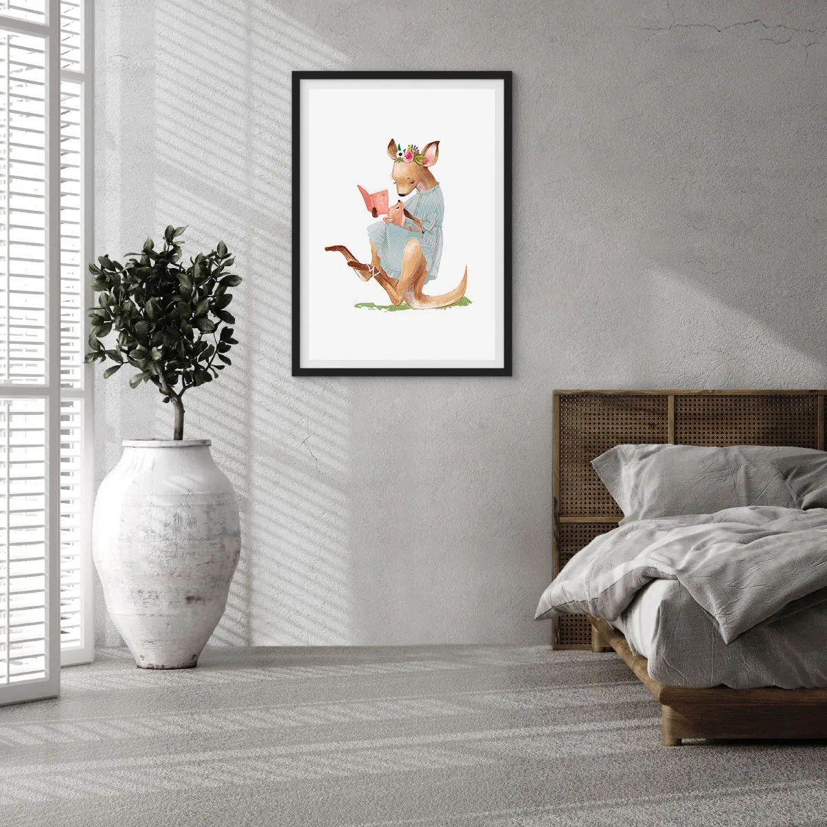 Affisch i svart ram - Mamma, läs för mig - 61x91 cm