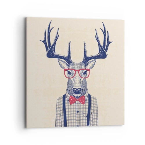 Canvastavla - Bild på duk - Rolig extravagans - 70x70 cm