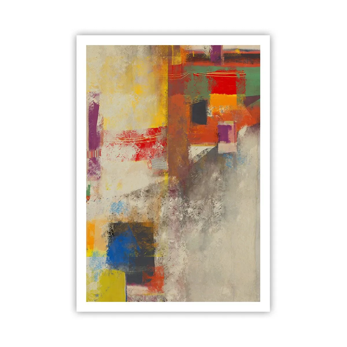 Affisch - Färgernas geometri - 70x100 cm