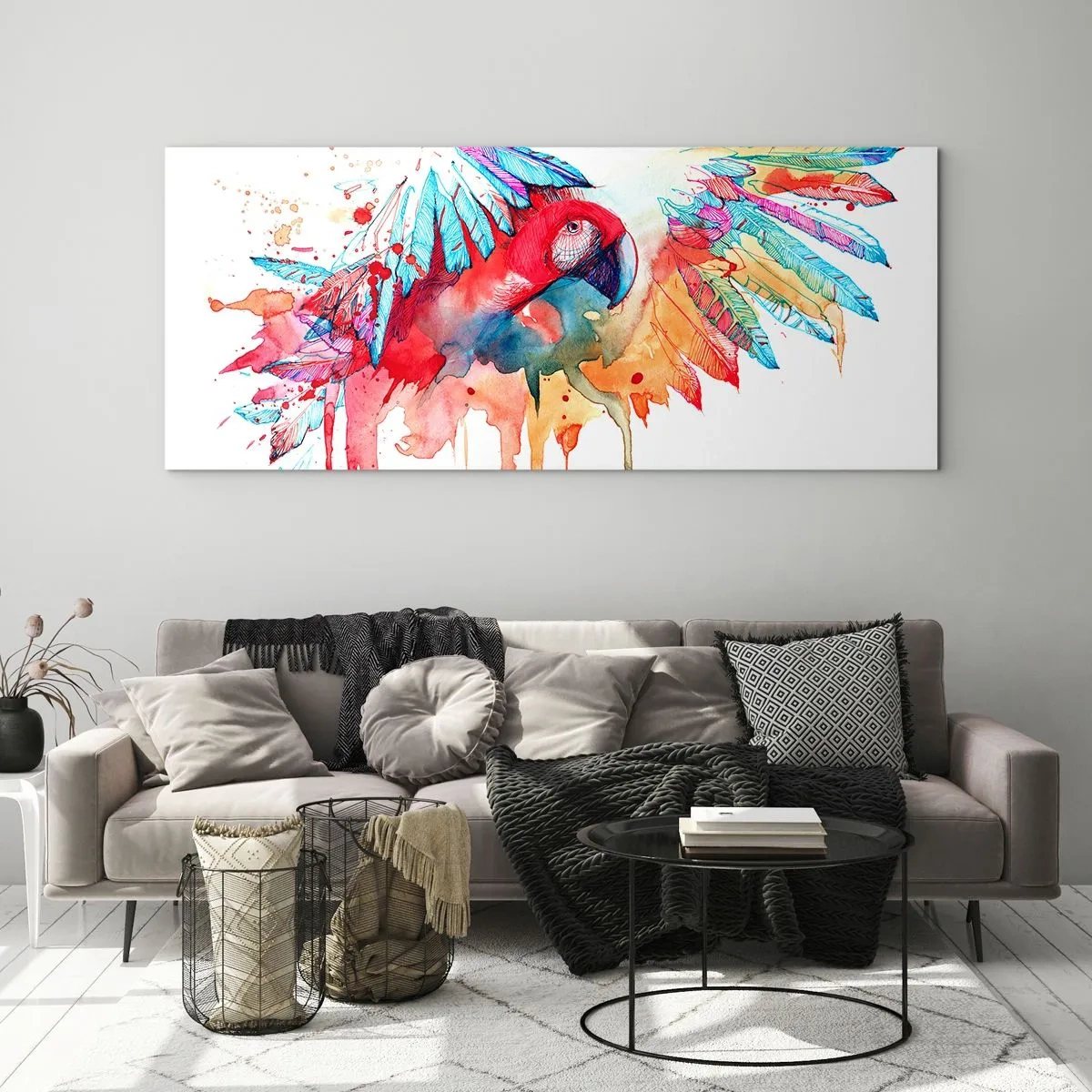 Glastavla - Bild på glas - . - 90x30 cm