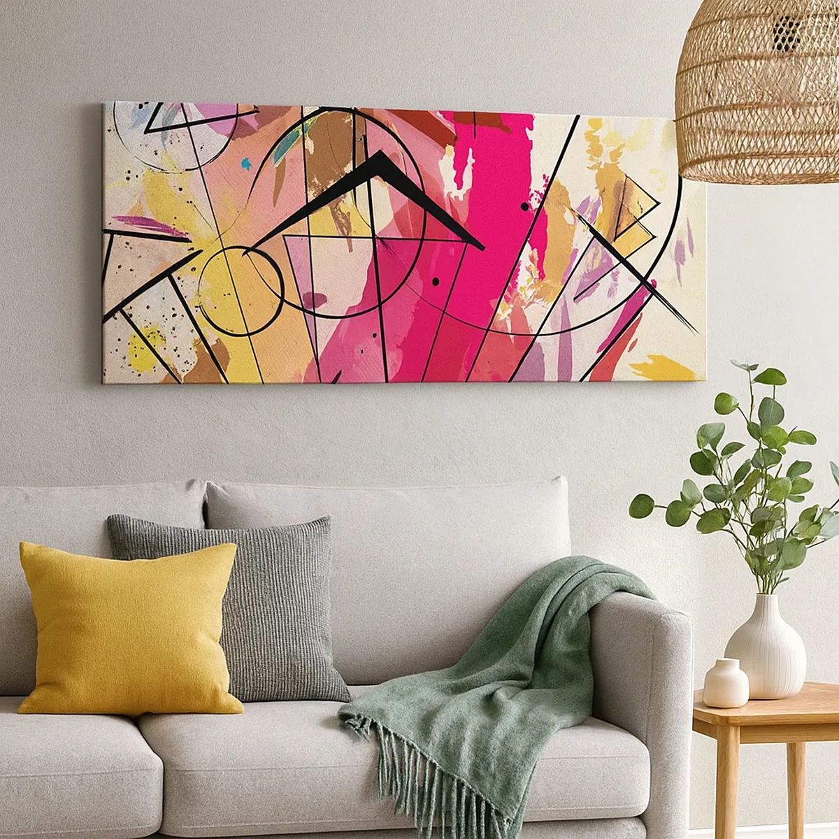 Canvastavla - Bild på duk - Explosion  - 30x30 cm