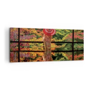 Canvastavla - Bild på duk - I naturens tempel - 120x50 cm