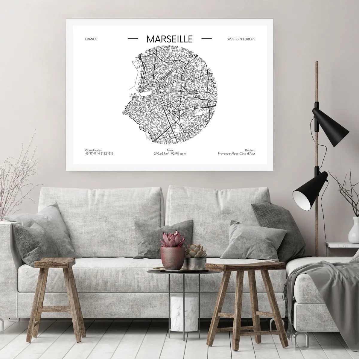Affisch - Marseilles anatomi - 100x70 cm