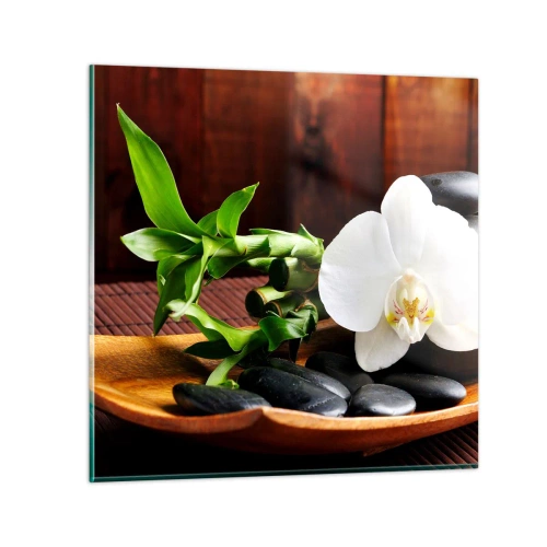 Glastavla - Bild på glas - Bli berörd av naturen - 30x30 cm