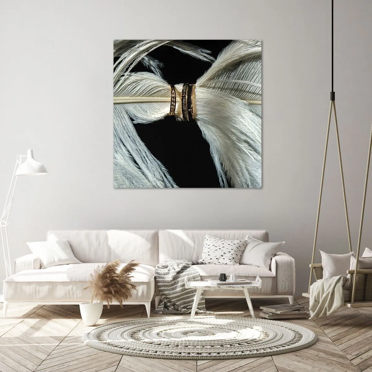 Canvastavla - Bild på duk - ...och jag lämnar inte dig… - 60x60 cm