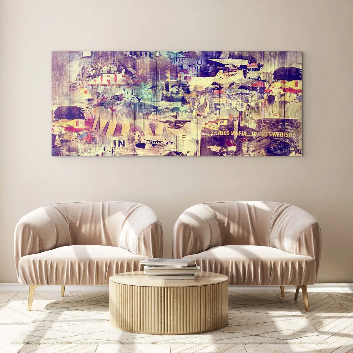 Glastavla - Bild på glas - Och så mycket blir det klar - 100x40 cm