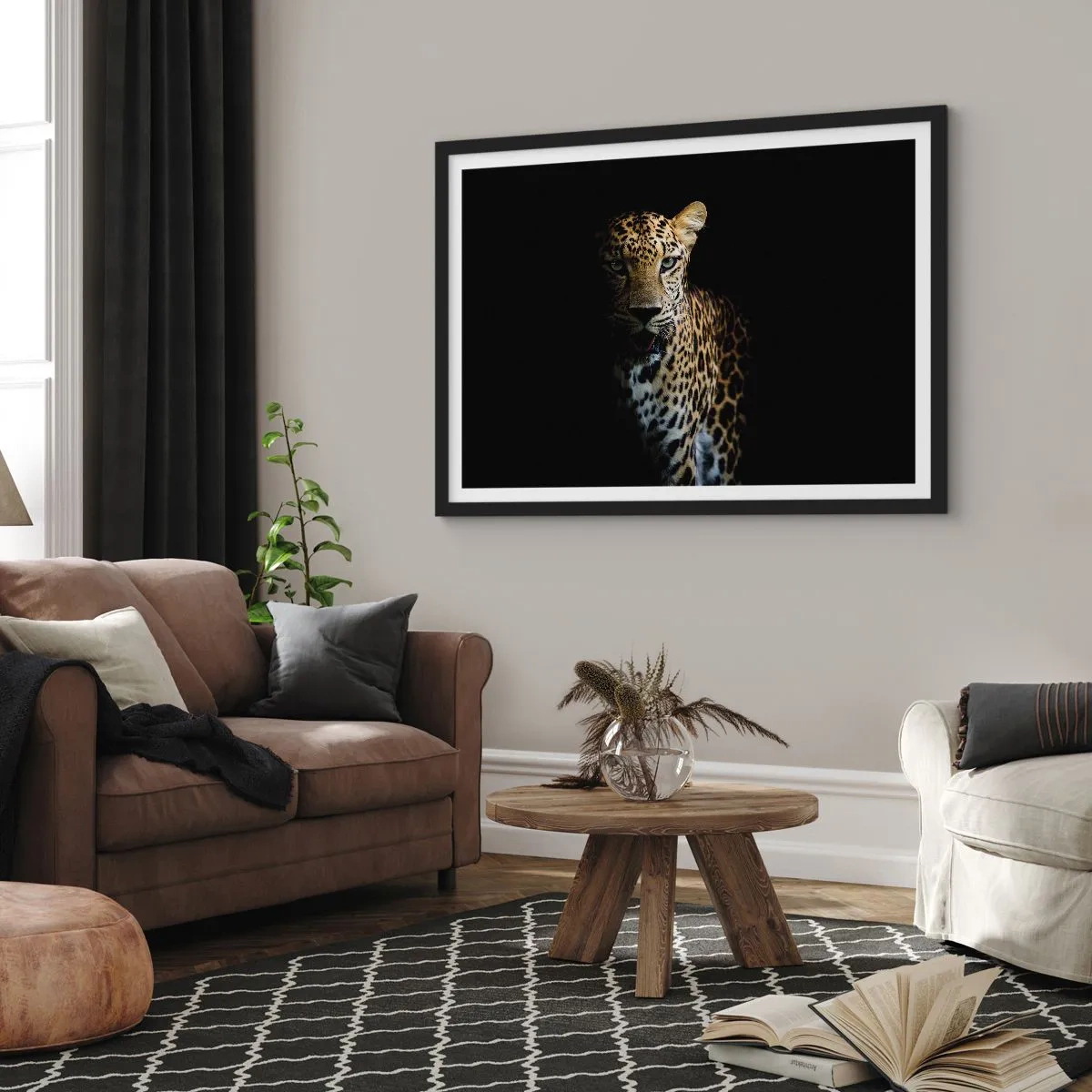 Affisch i svart ram - Mörk skönhet - 50x40 cm