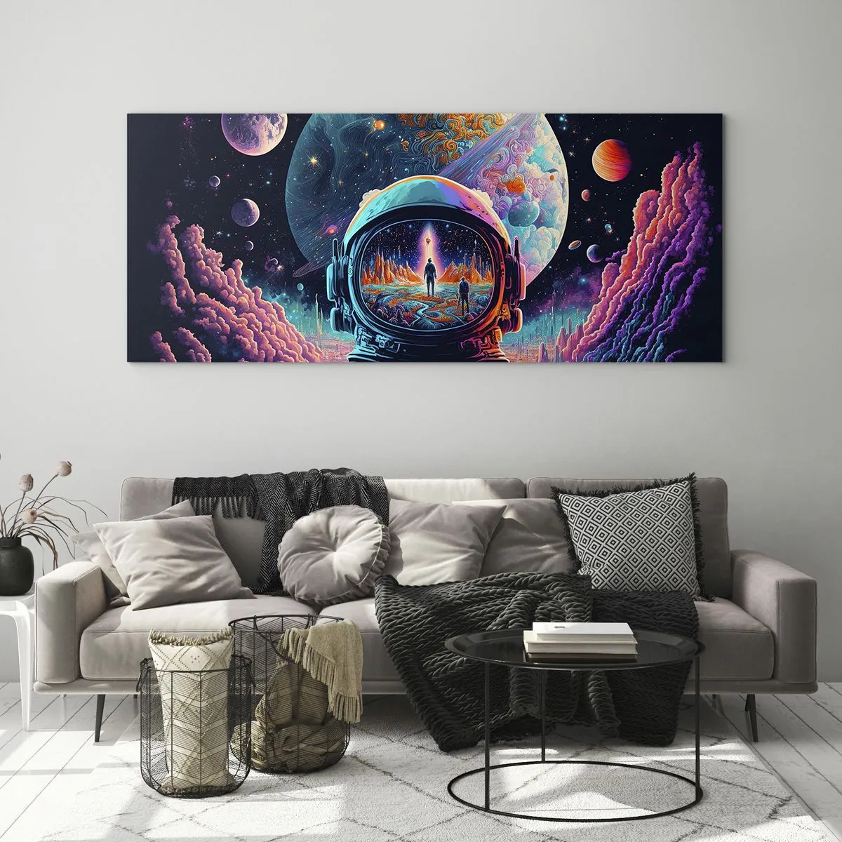 Glastavla - Bild på glas - Filosofer har aldrig drömt - 100x40 cm