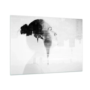 Glastavla - Bild på glas - På rutans båda sidor - 100x70 cm
