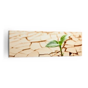 Canvastavla - Bild på duk - Obesegrad livskraft - 160x50 cm