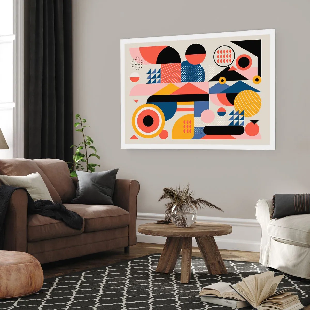 Affisch - Komposition: Lek - 100x70 cm