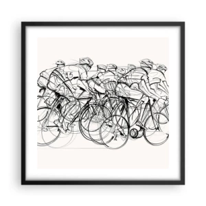 Affisch i svart ram - Lagarbete - 50x50 cm