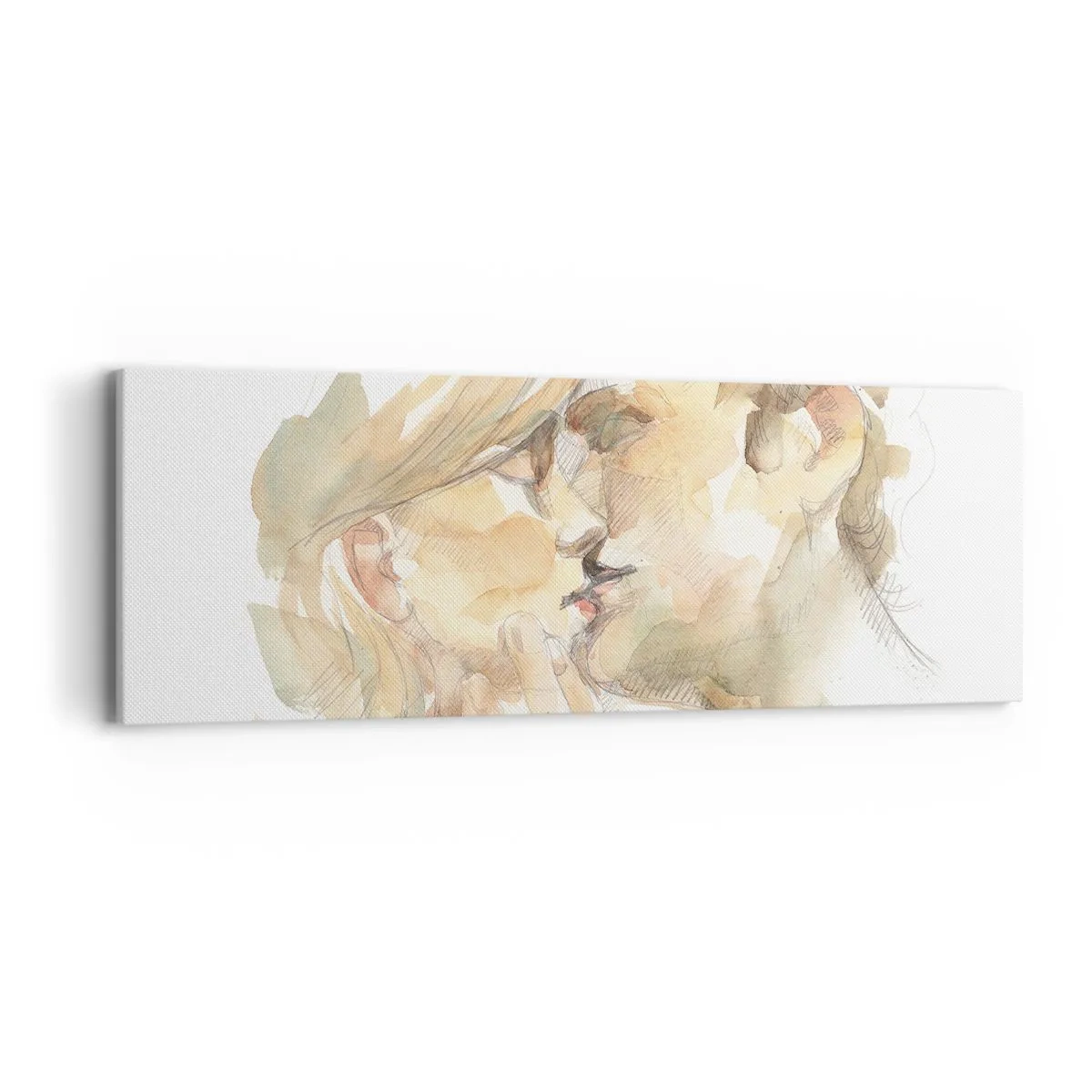 Canvastavla - Bild på duk - Upphittad hälft? - 90x30 cm