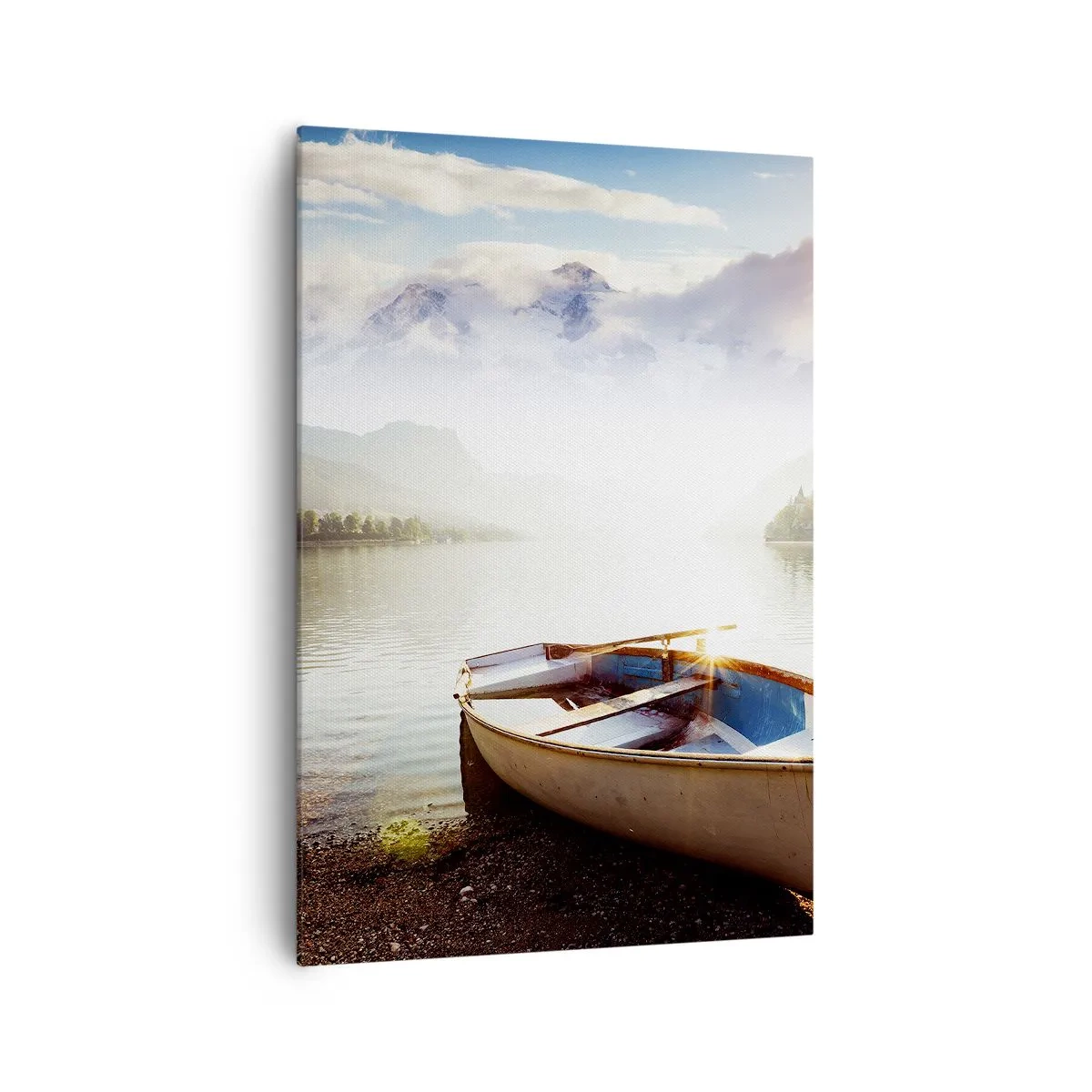 Canvastavla - Bild på duk - Vid ett stort och rent vatten - 70x100 cm