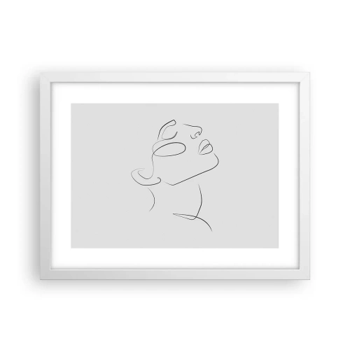 Affisch i vit ram - Drömmens meander - 40x30 cm