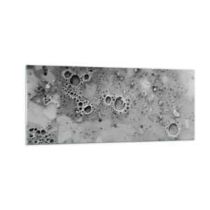 Glastavla - Bild på glas - Som månlandskap - 100x40 cm
